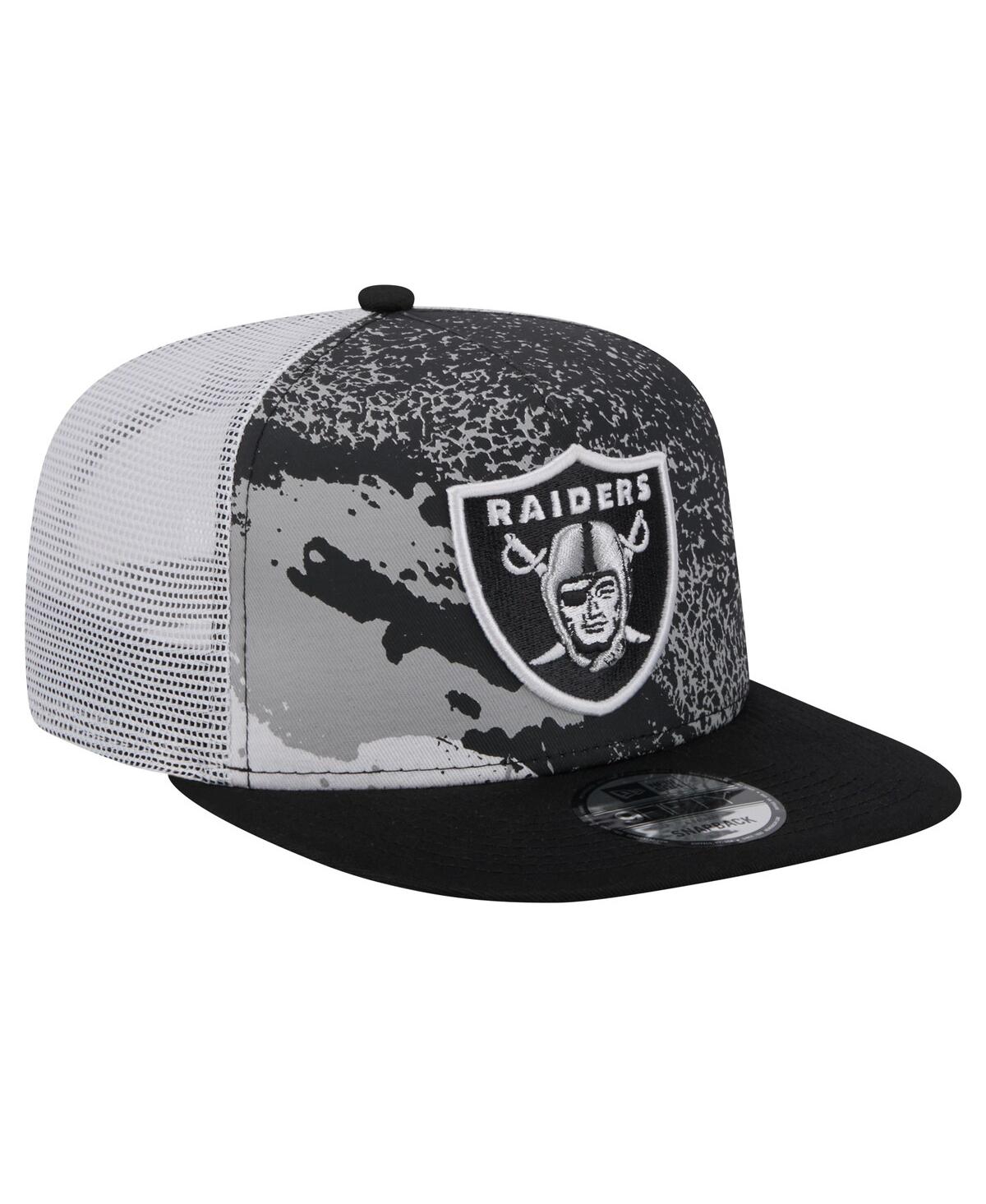 New Era Men's Black Las Vegas Raiders Court Sport 9fifty Snapback Hat