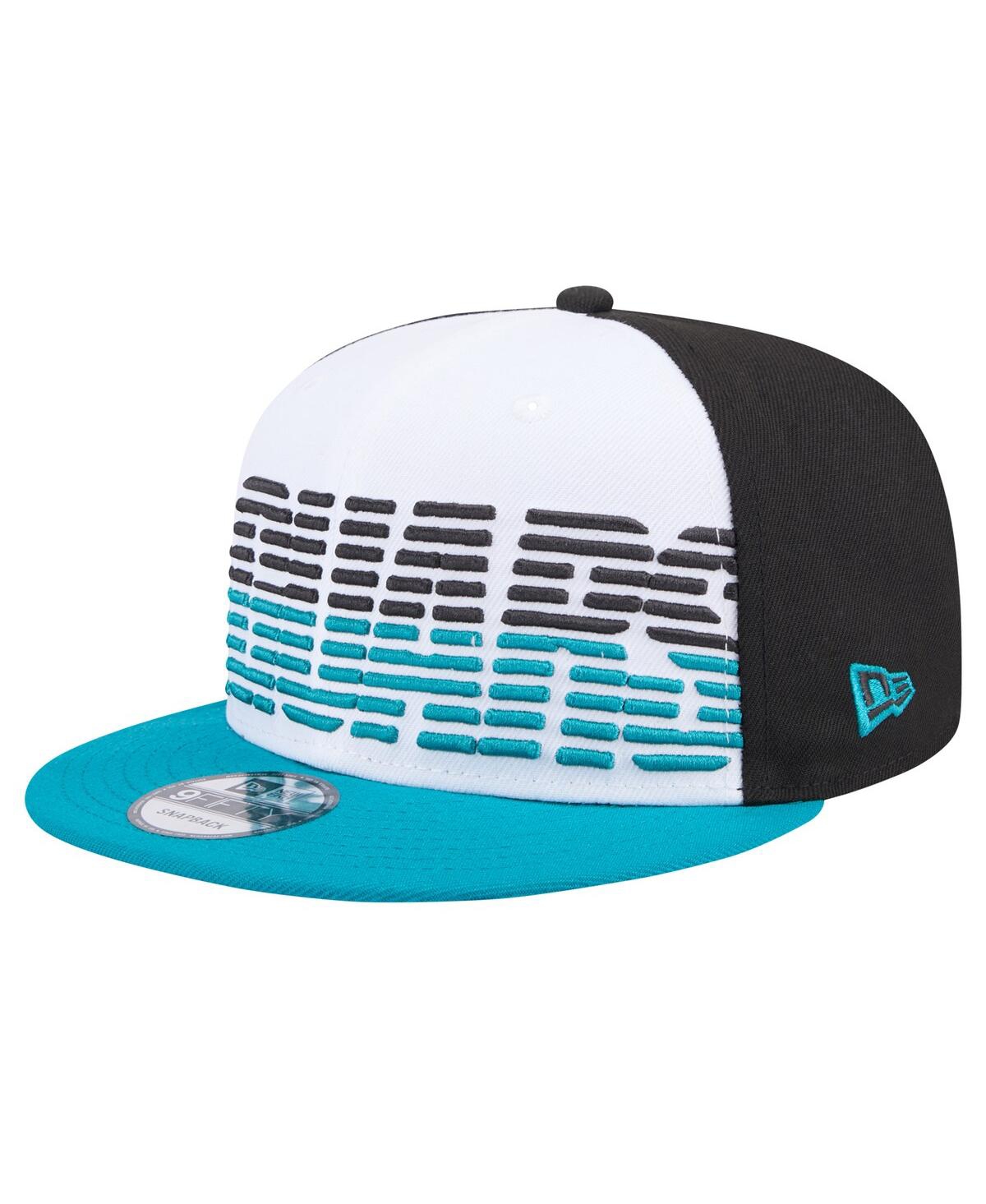 New Era Men's White/teal Jacksonville Jaguars Throwback Space 9fifty Snapback Hat In White Teal