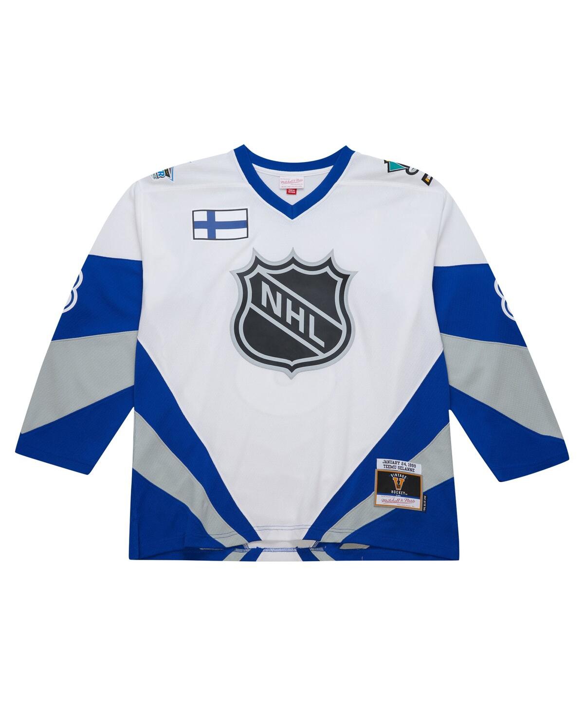 Mitchell Ness Men's Teemu Selanne1999 Nhl All-Star Game Blue Line Player Jersey - White