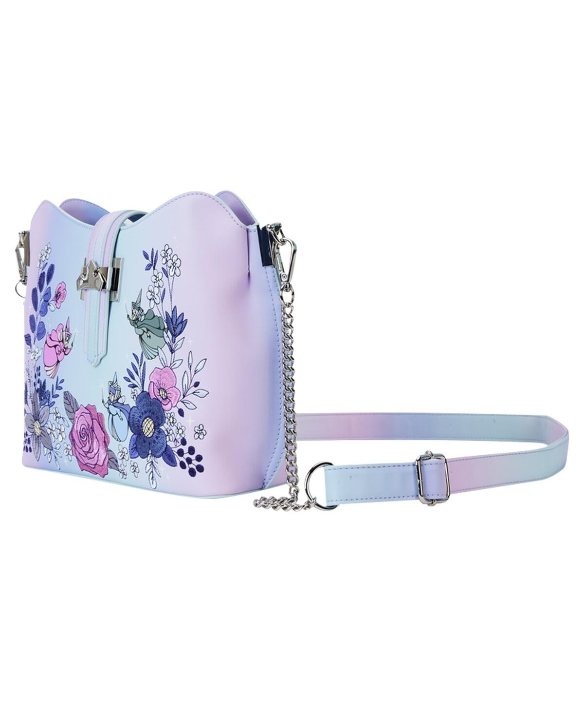 Shop Loungefly Sleeping Beauty 65th Anniversary Floral Ombre Crossbody Bag In No Color