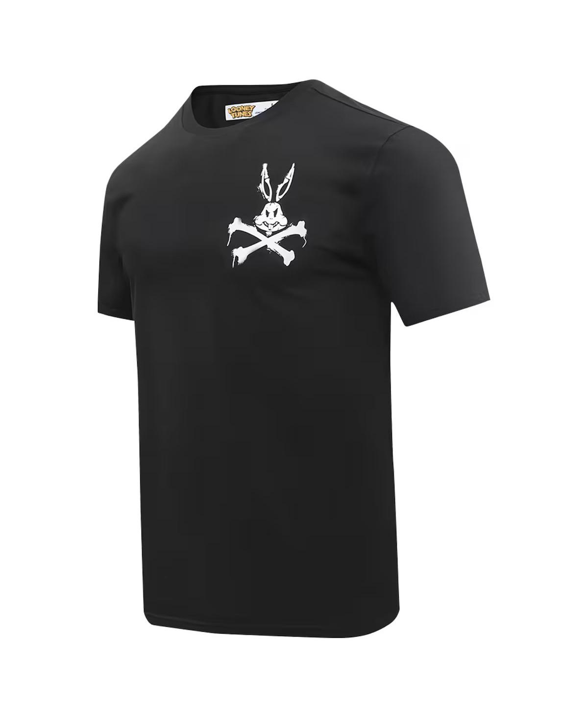 Shop Freeze Max Men's Bugs Bunny Black Looney Tunes Melted Skeleton T-shirt