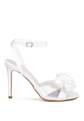 Womens Chaumet Rose Bow Embellished Sandals