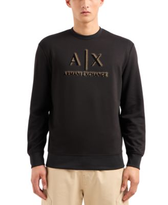 A|X Armani Exchange - Men's Metallic Logo-Print Sweatshirt