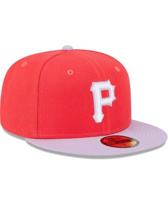 Men's Red/Lavender Pittsburgh Pirates Spring Color Two-Tone 59Fifty Fitted Hat