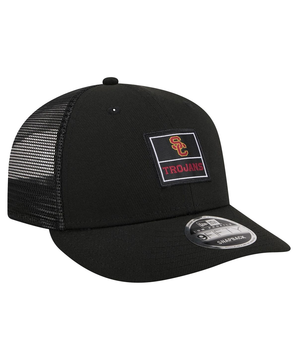 Shop New Era Men's Black Usc Trojans Labeled 9fifty Snapback Hat
