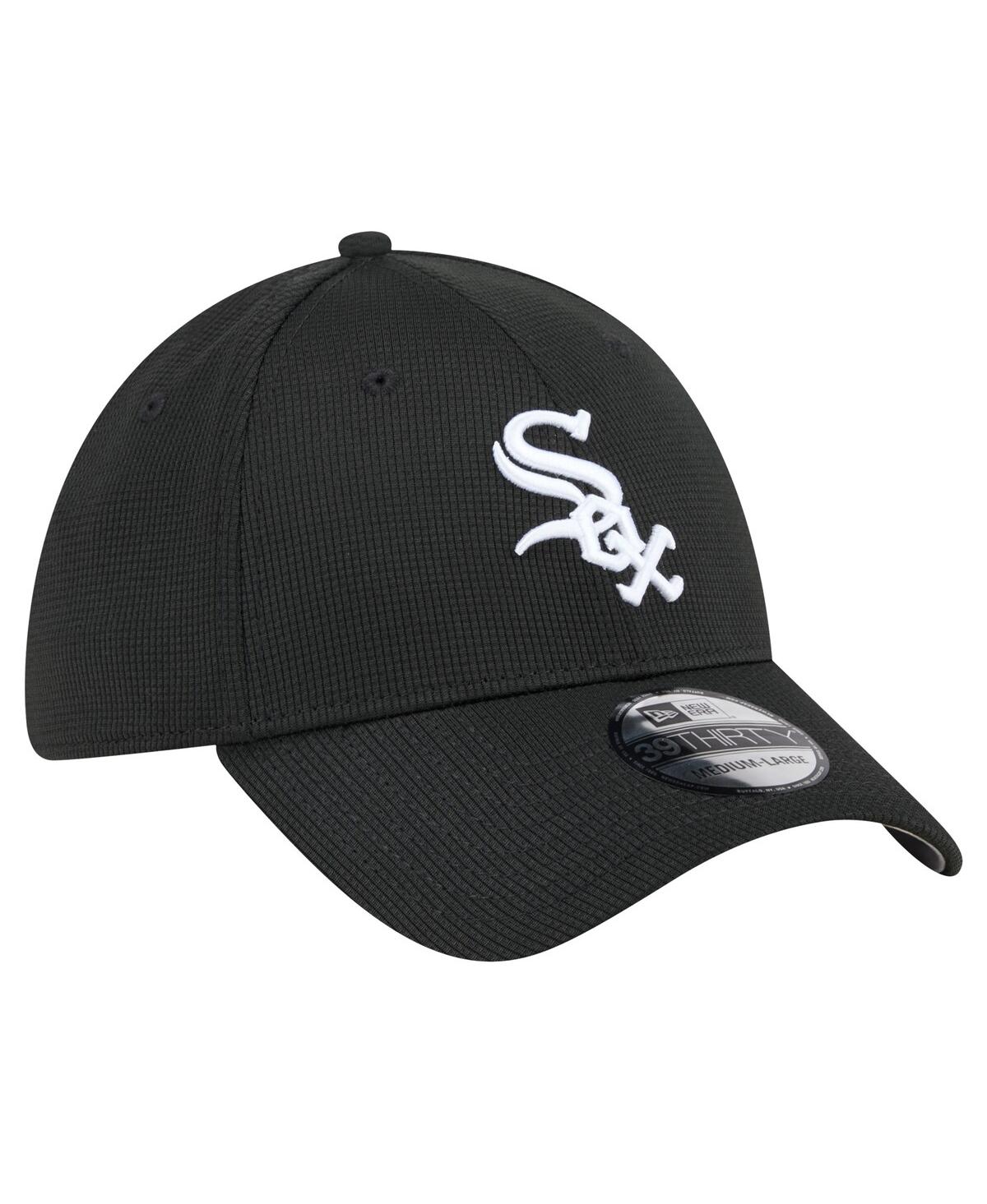 Shop New Era Men's Black Chicago White Sox Active Pivot 39thirty Flex Hat