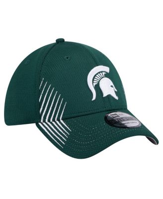 Men's Green Michigan State Spartans Active Slash Sides 39Thirty Flex Hat