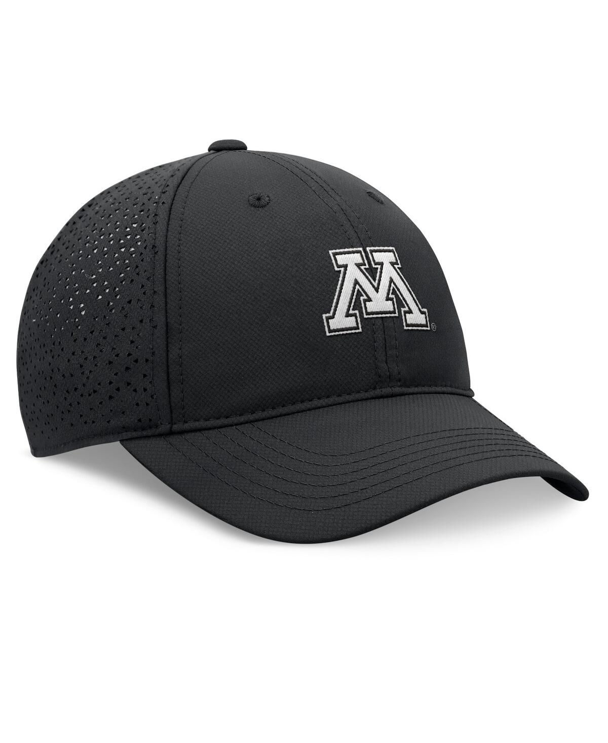 Shop Top Of The World Men's Black Minnesota Golden Gophers Liquesce Trucker Adjustable Hat
