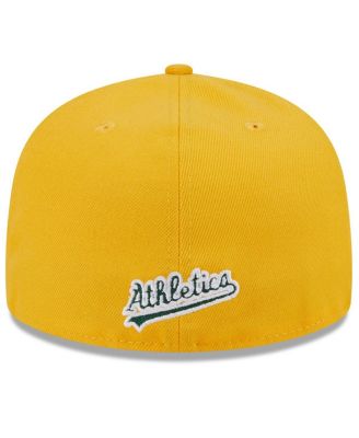 Men's Green/Gold Oakland Athletics Gameday Sideswipe 59Fifty Fitted Hat