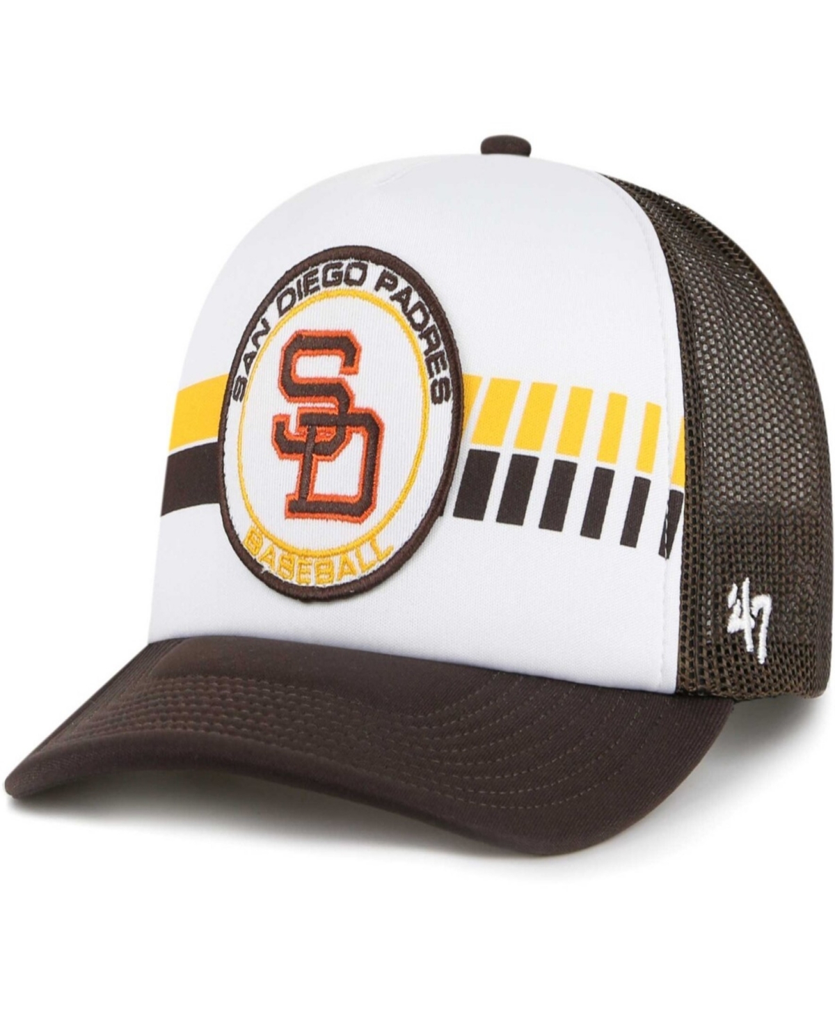 47 Brand Men's Brown San Diego Padres Cooperstown Collection Wax Pack Express Trucker Adjustable Hat - Brown
