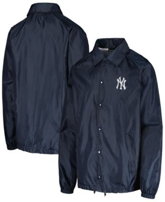 Dunbrooke Men's Navy New York Yankees Coach's Raglan Full-Snap ...