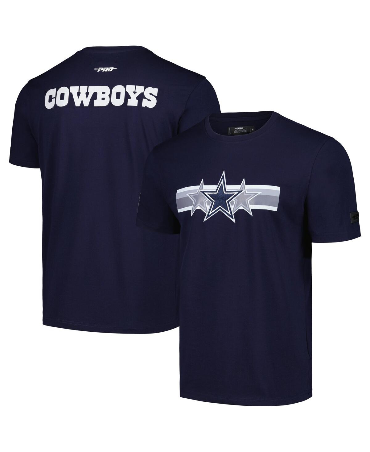 Shop Pro Standard Men's Navy Dallas Cowboys Retro Striper T-shirt
