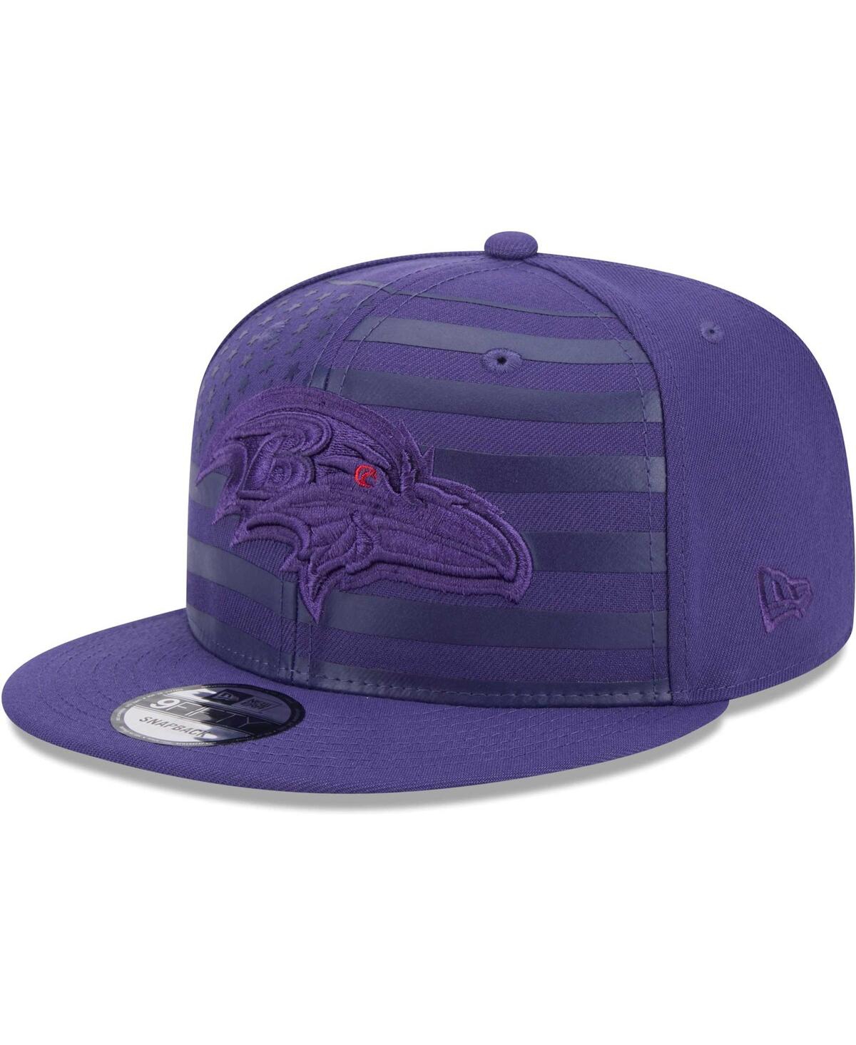 Shop New Era Men's Purple Baltimore Ravens Independent 9fifty Snapback Hat