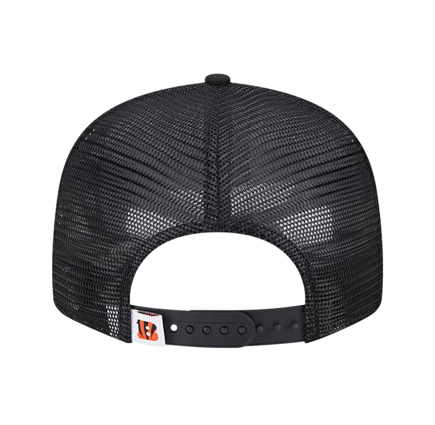 Men's Black Cincinnati Bengals Main Trucker 9Fifty Snapback Hat