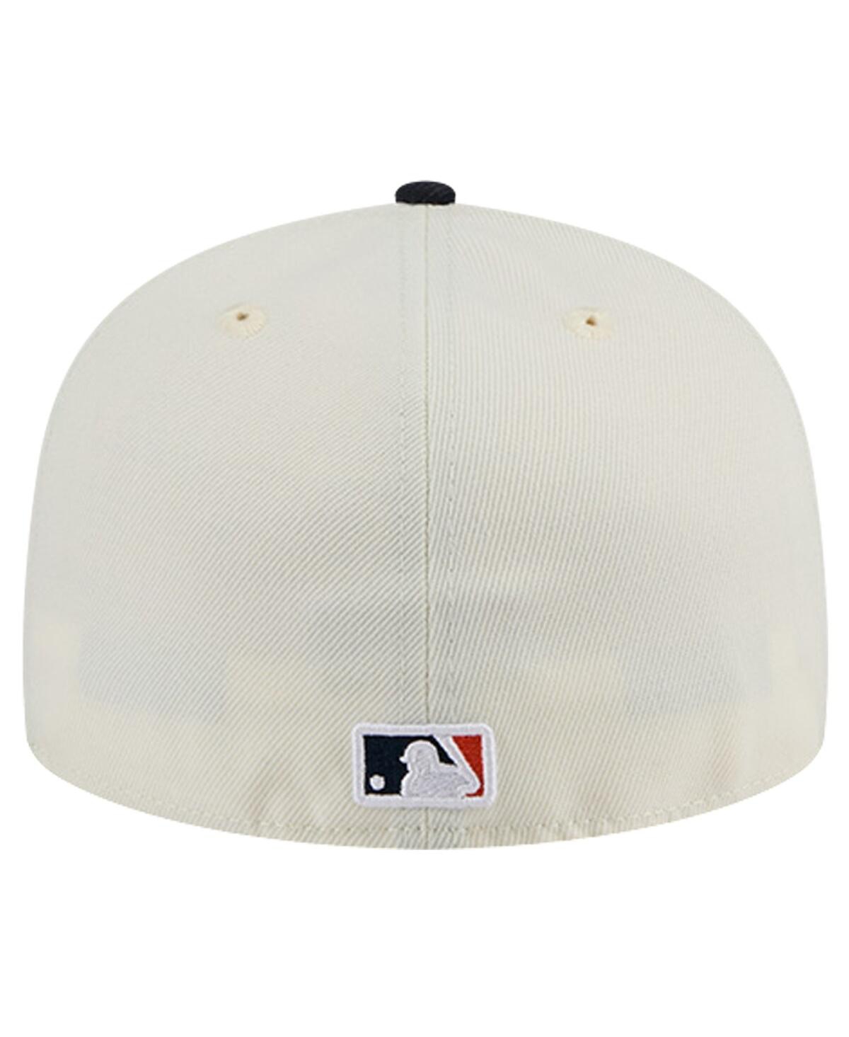 NEW ERA MEN'S WHITE DETROIT TIGERS EVERGREEN CHROME 59FIFTY FITTED HAT 