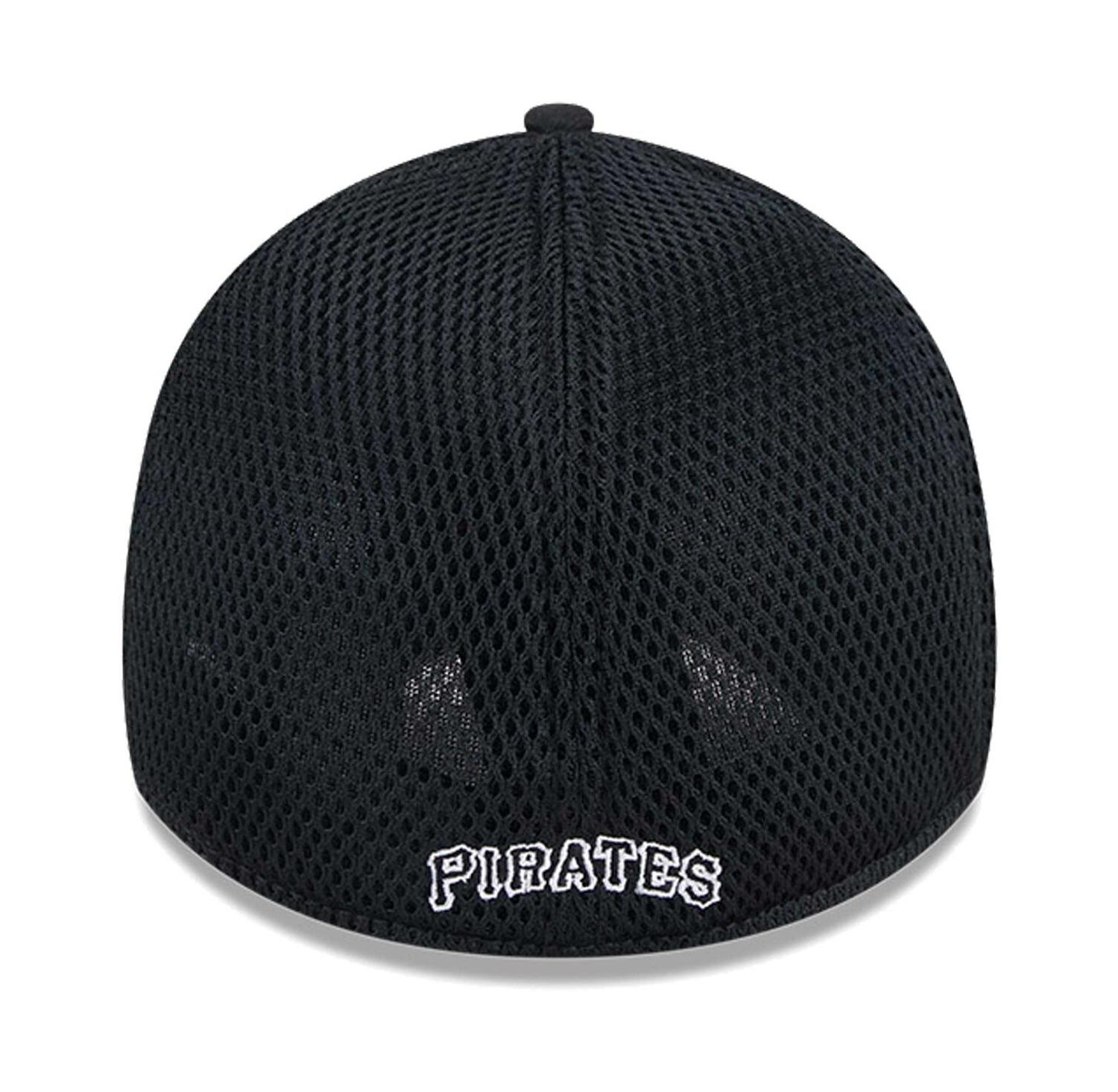 Men's Pittsburgh Pirates Evergreen Black White Neo 39Thirty Flex Hat