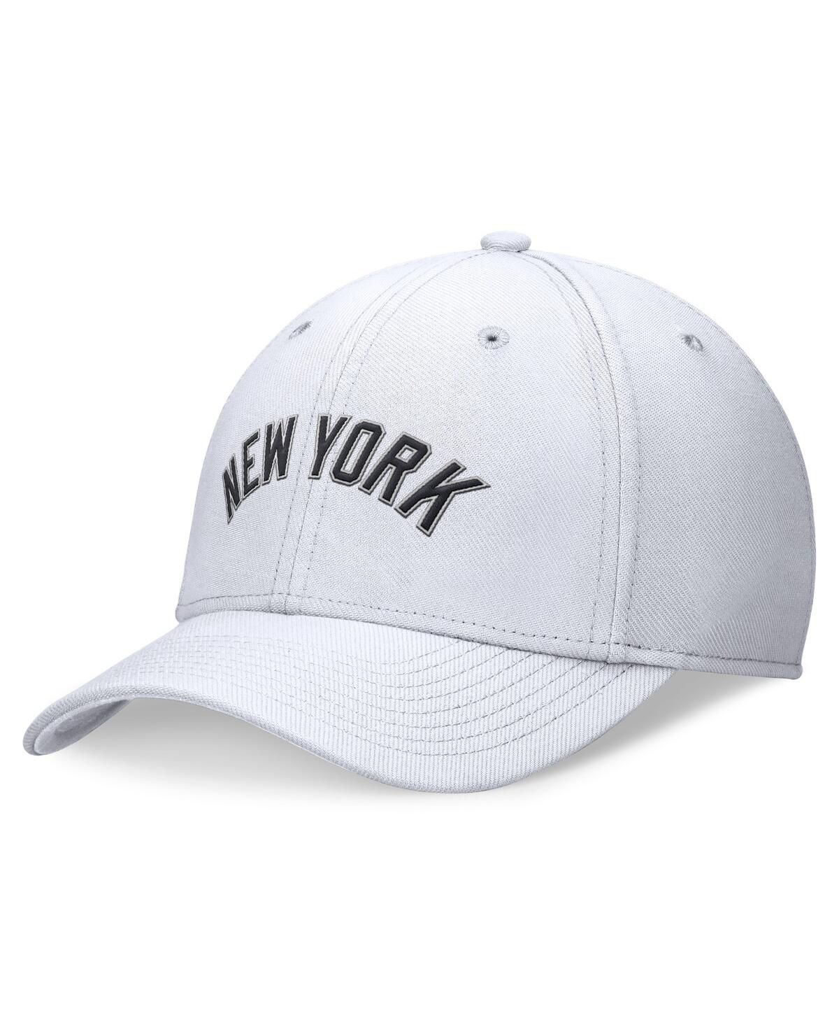 Мужская белая шляпа New York Yankees Evergreen Performance Flex Hat