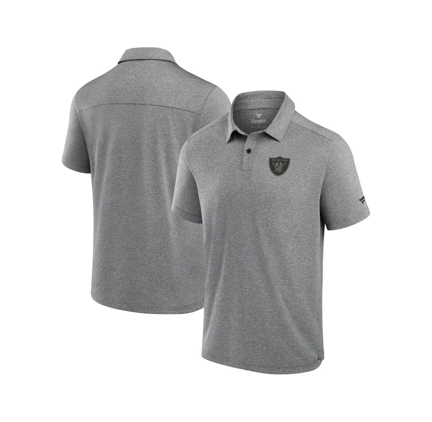 Men's Black Las Vegas Raiders Front Office Tech Polo Shirt