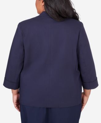 Plus Size Classic Fit Blazer Jacket