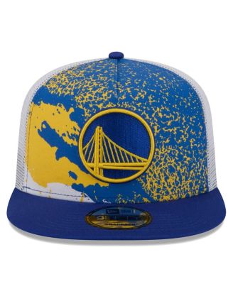Men's Royal Golden State Warriors Court Sport Speckle 9Fifty Snapback Hat