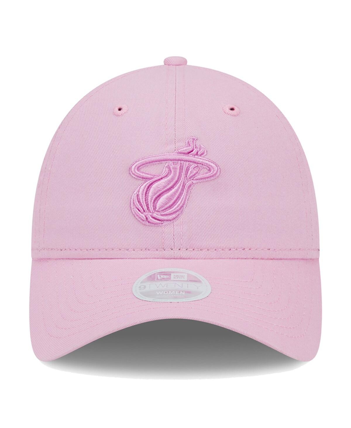 Shop New Era Women's Pink Miami Heat Colorpack Tonal 9twenty Adjustable Hat