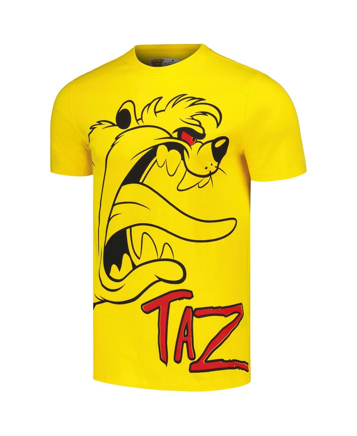 Shop Freeze Max Unisex Yellow Looney Tunes Taz Outline T-shirt