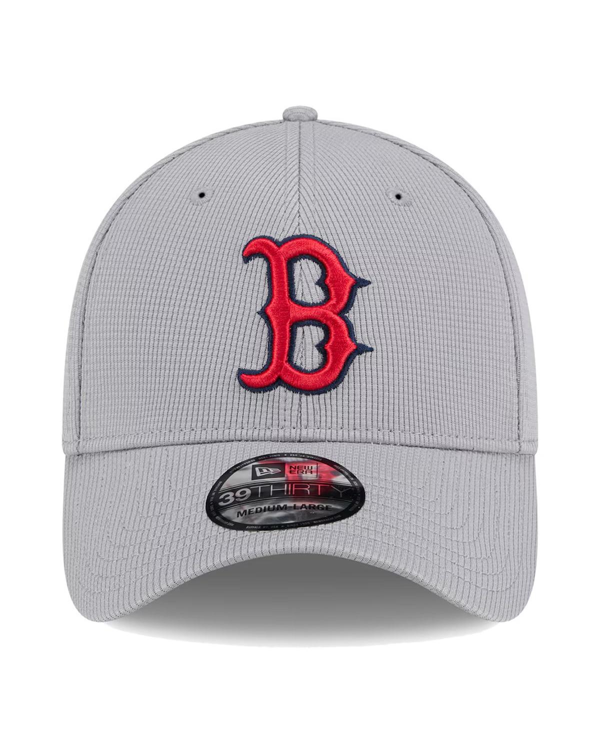 Shop New Era Men's Gray Boston Red Sox Active Pivot 39thirty Flex Hat