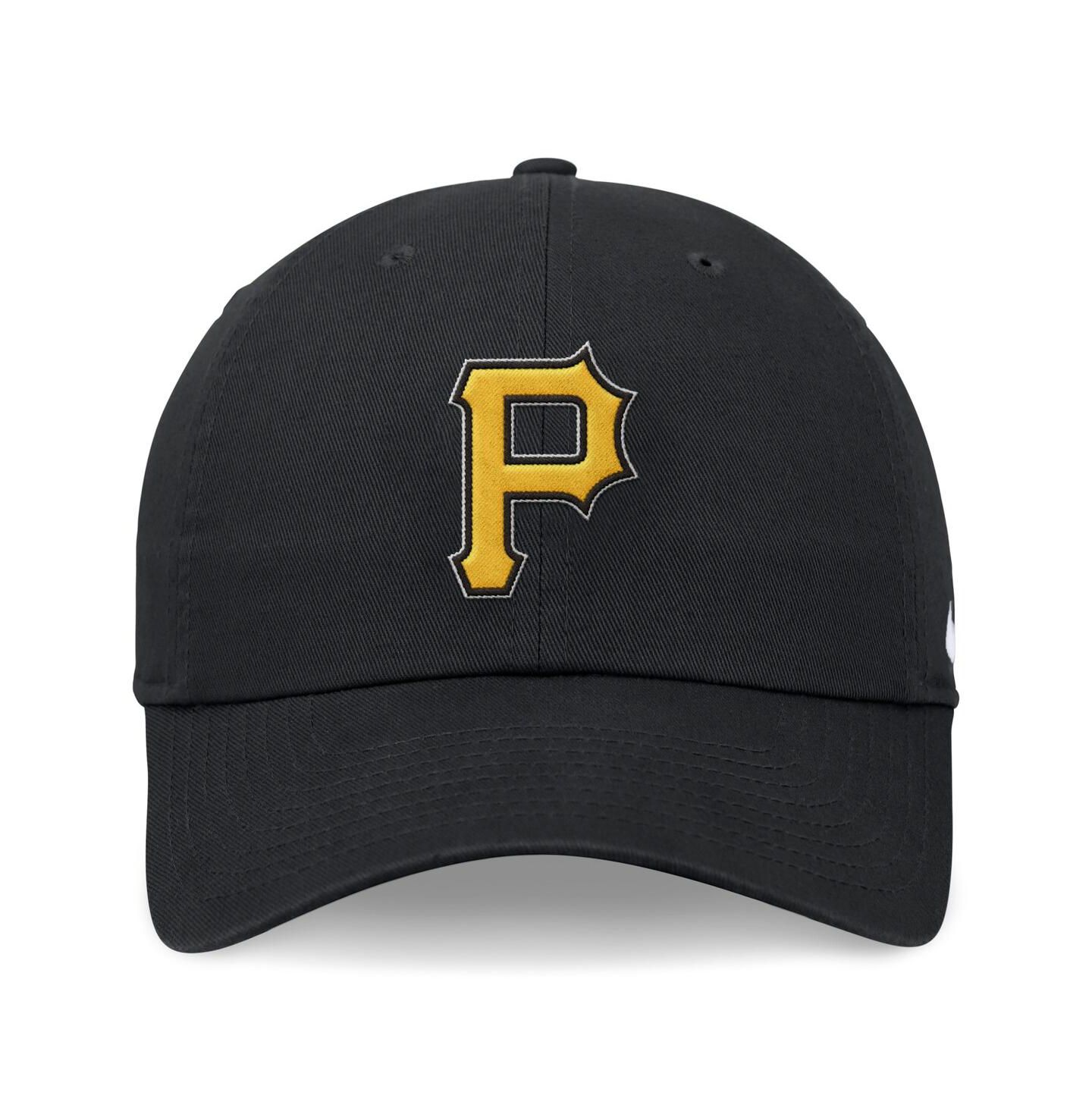 Мужская кепка Nike Black Pittsburgh Pirates Evergreen Club Adjustable Hat, цвет: Чёрный — фото 2