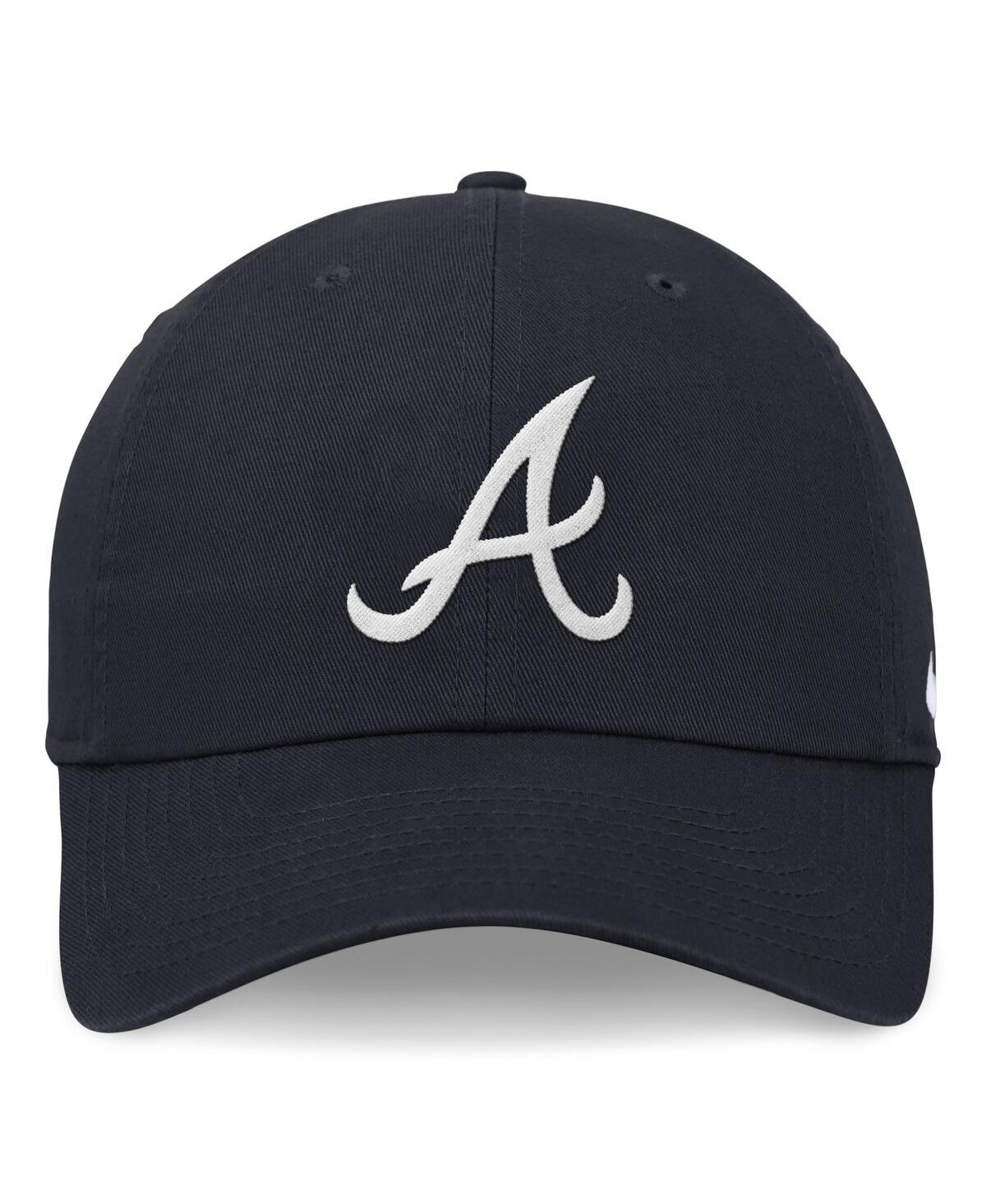 NIKE MEN'S NAVY ATLANTA BRAVES EVERGREEN CLUB ADJUSTABLE HAT 
