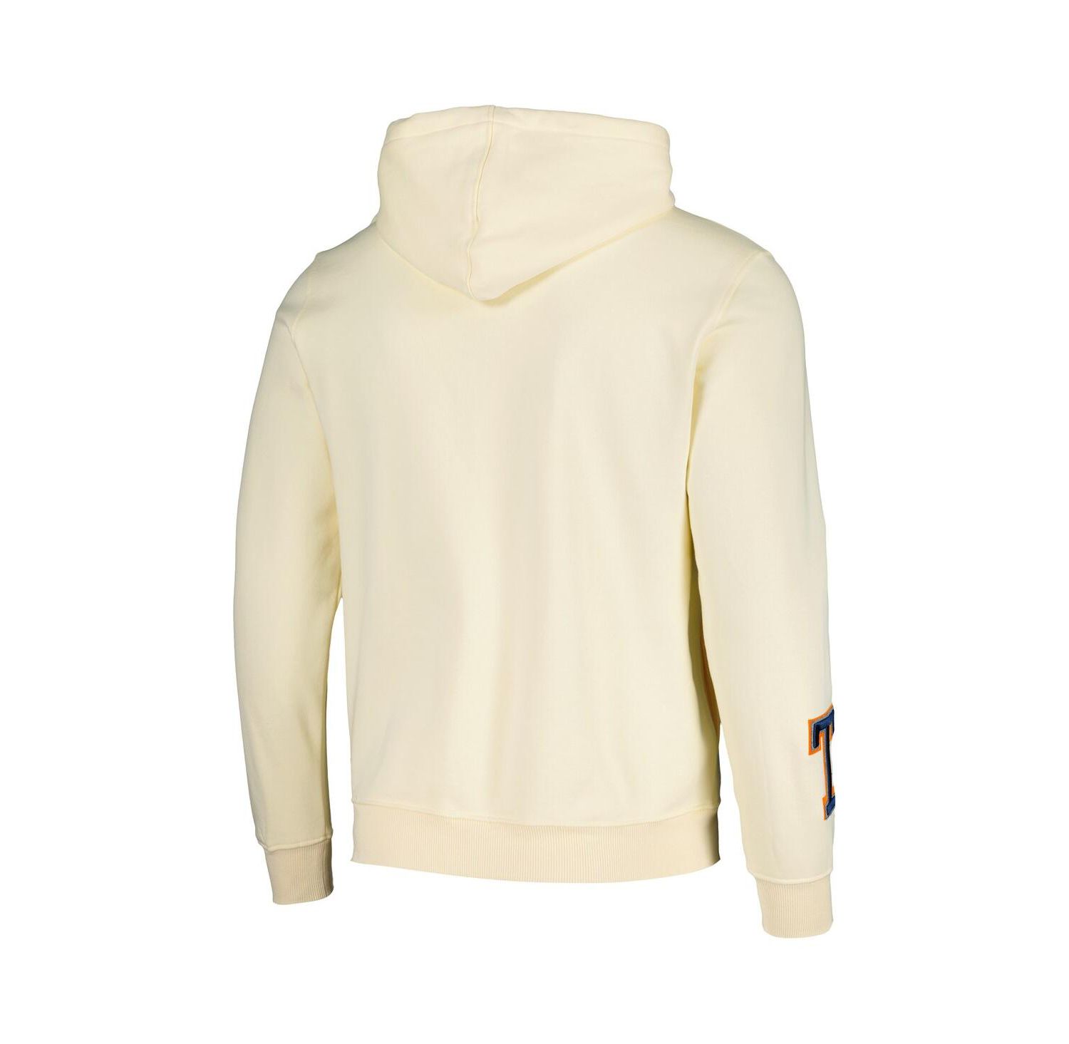 Unisex Cream Looney Tunes Taz Denim Patch Pullover Hoodie
