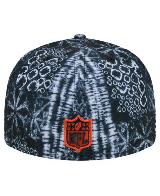 Men's Black Cincinnati Bengals Shibori 59fifty Fitted Hat