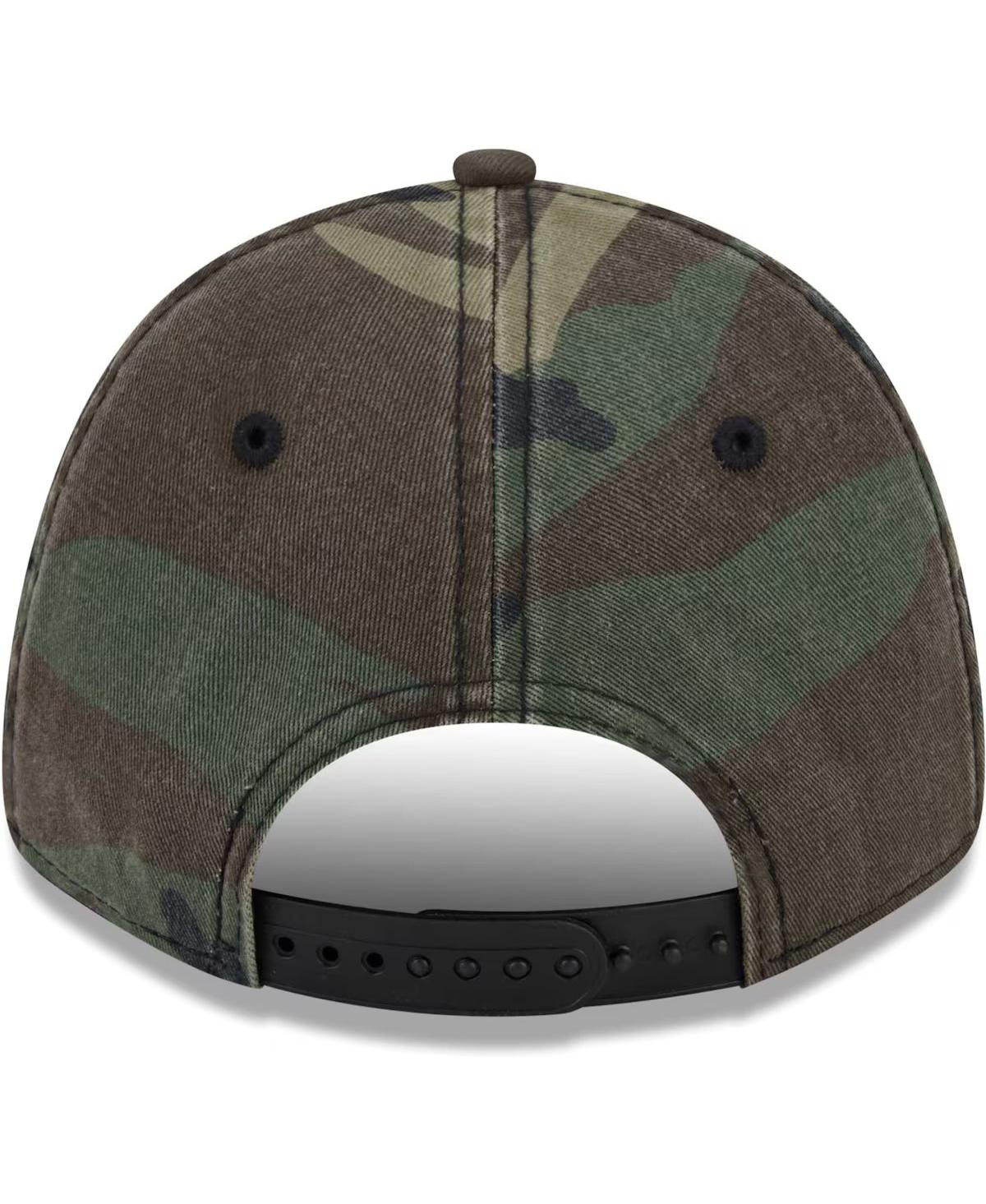 New Era Camo Miami Marlins Gameday 9forty Adjustable Hat In Camo