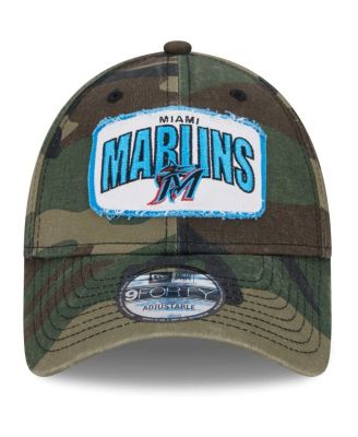 Men's Camo Miami Marlins Gameday 9forty Adjustable Hat