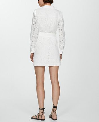 Mango Embroidered Dress-Bust 36