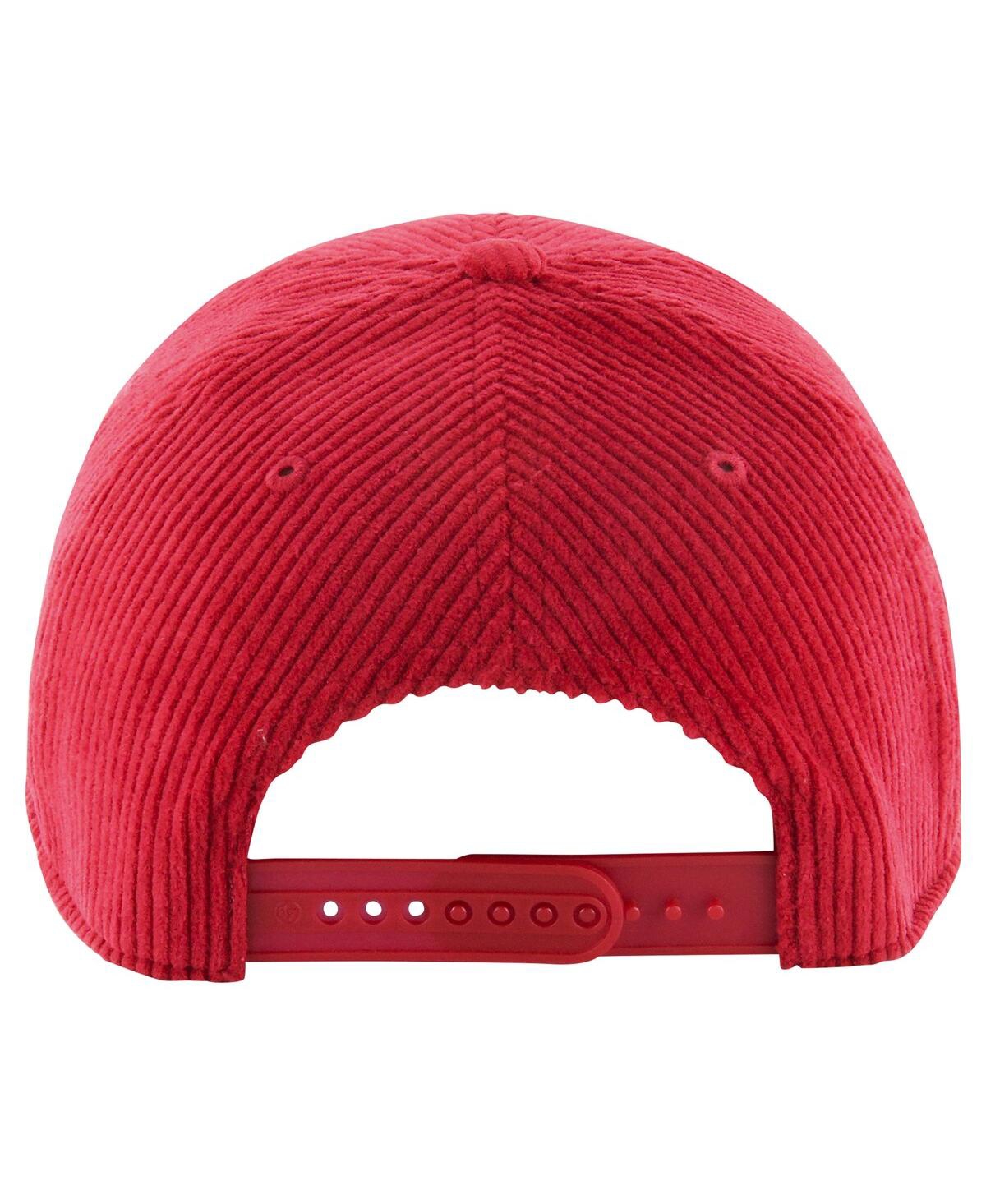 47 Brand Men's Red St. Louis Cardinals Wax Pack Collection Corduroy Clean Up Adjustable Hat In Red