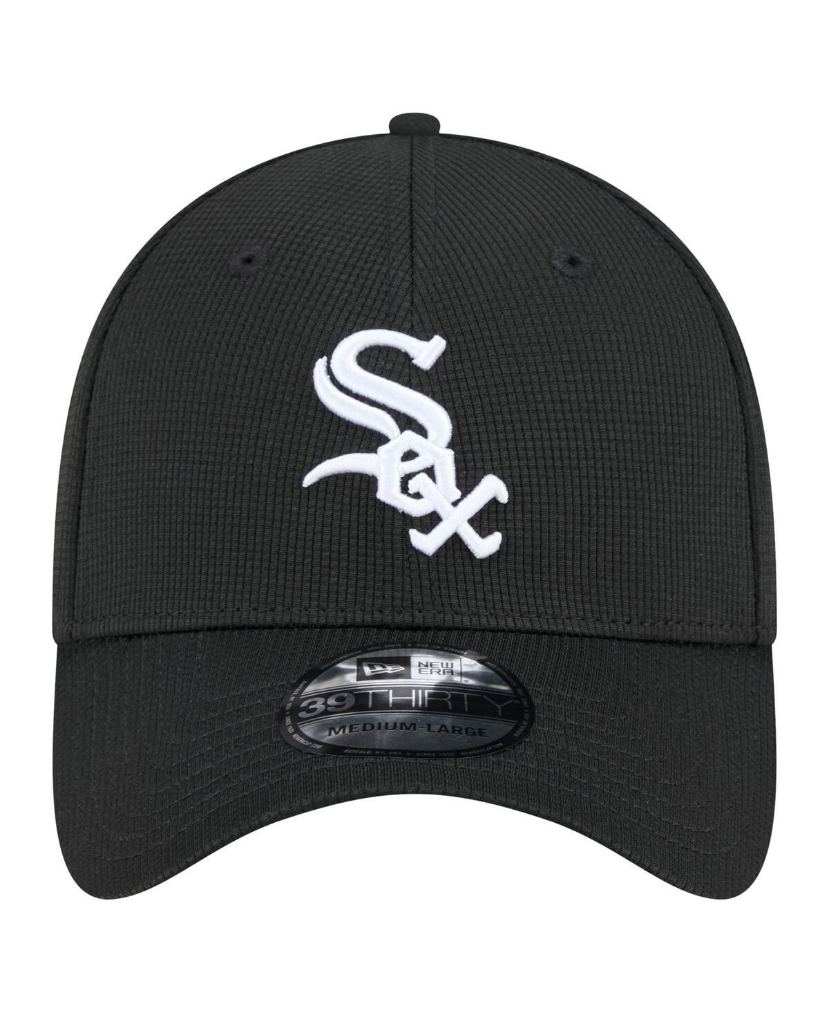 Shop New Era Men's Black Chicago White Sox Active Pivot 39thirty Flex Hat