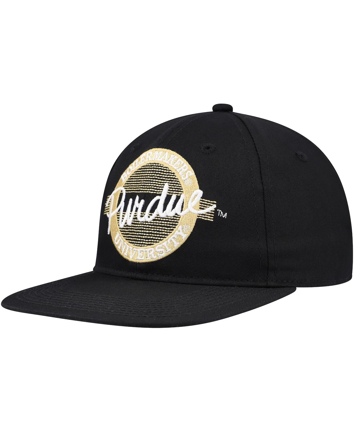 The Game Unisex Black Purdue Boilermakers Retro Circle Snapback Hat - Black