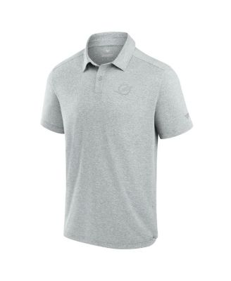 Men's Gray Miami Dolphins Front Office Tech Polo Shirt