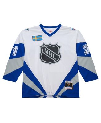 Mitchell Ness Men's Peter Forsberg White 1999 NHL All-Star Game Blue Line Player Jersey