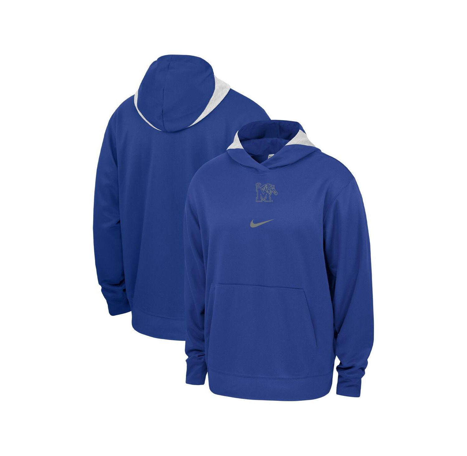 Men's Royal Memphis Tigers Basketball Spotlight Performance Pullover Hoodie