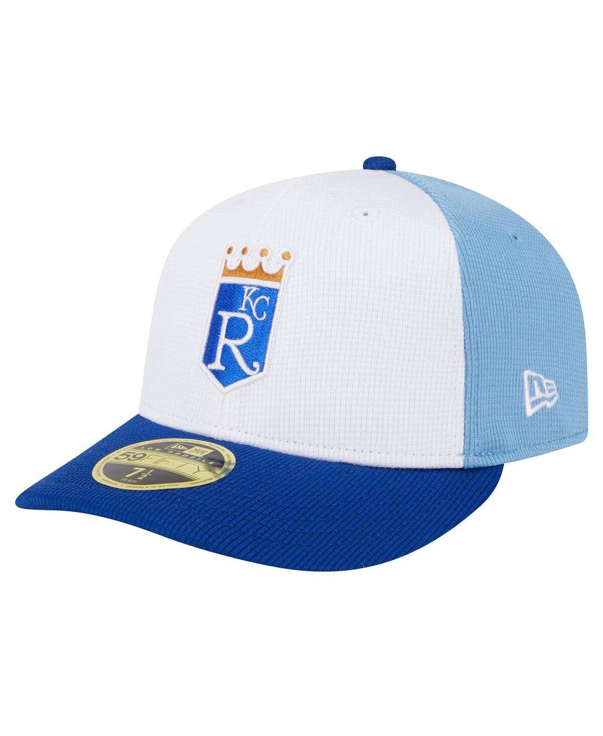 Men's White Kansas City Royals 2024 Batting Practice Low Profile 59Fifty Fitted Hat - White