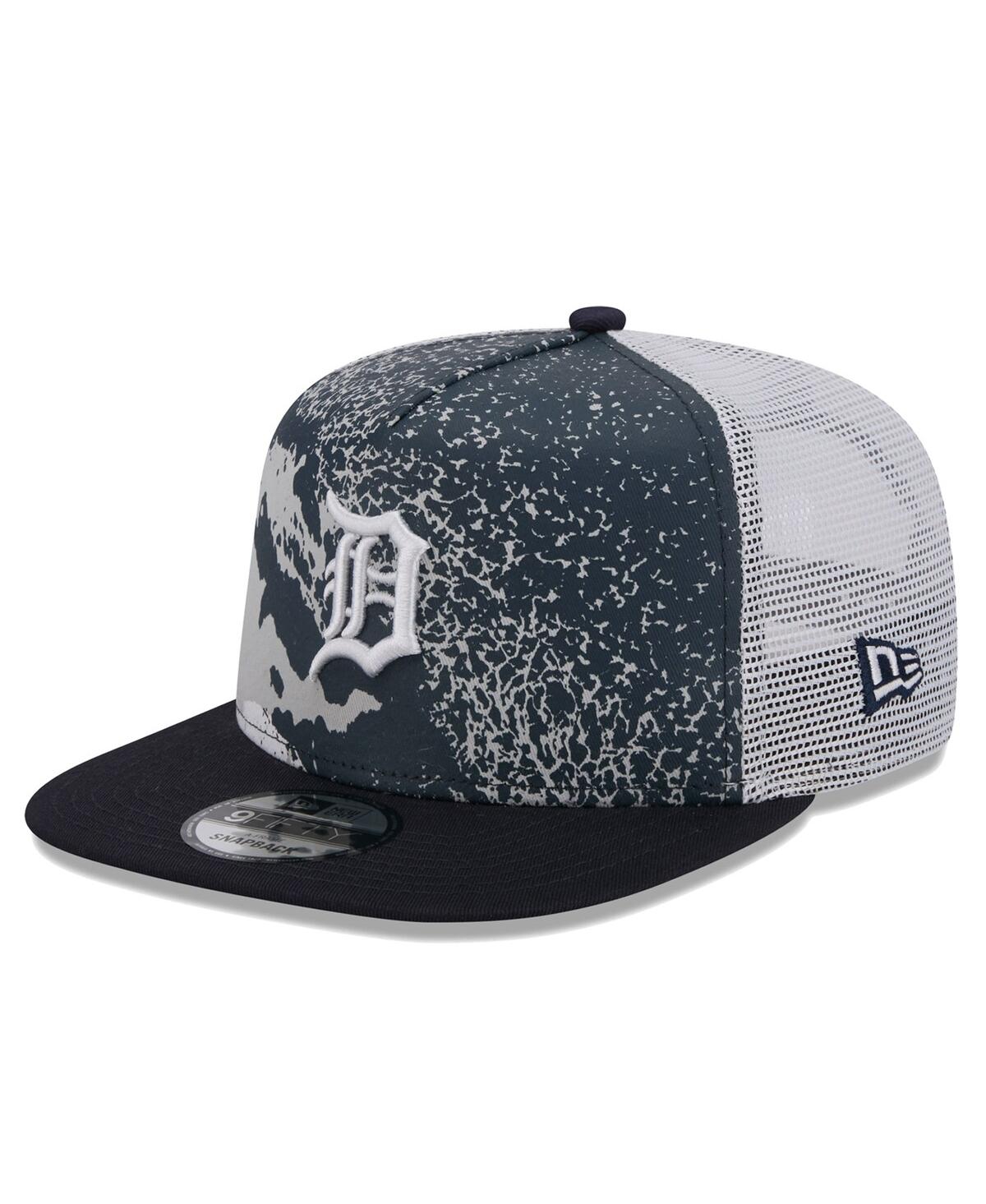 NEW ERA MEN'S NAVY DETROIT TIGERS COURT SPORT 9FIFTY SNAPBACK HAT 