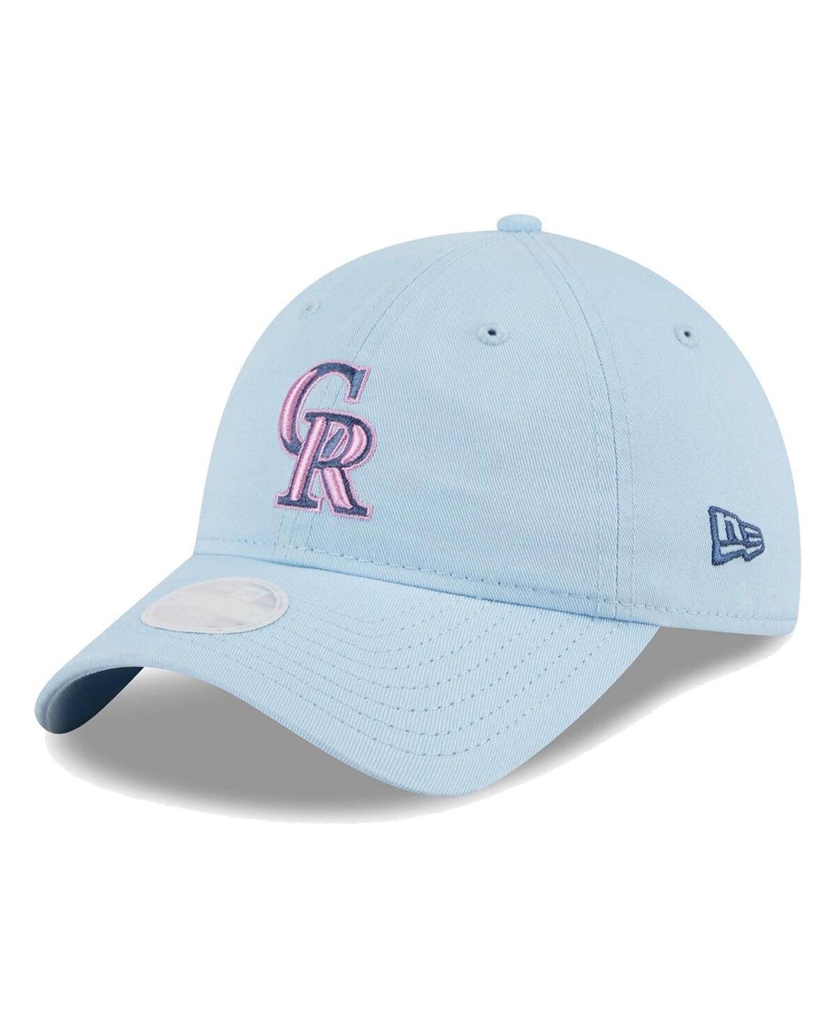 Shop New Era Women's Colorado Rockies Multi Light Blue 9twenty Adjustable Hat