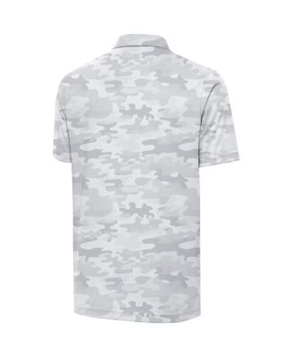 Men's White Las Vegas Raiders Anthracite Logo Collide Polo