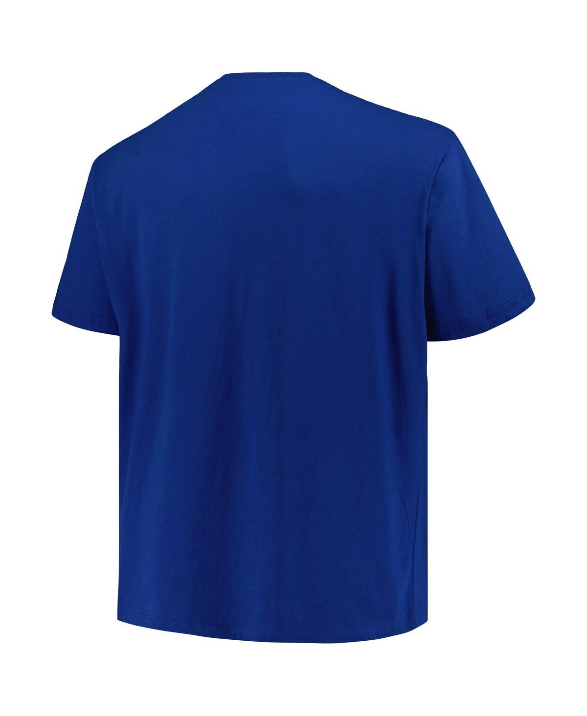 Shop Profile Men's Blue New York Rangers Big Tall Arch Over Logo T-shirt