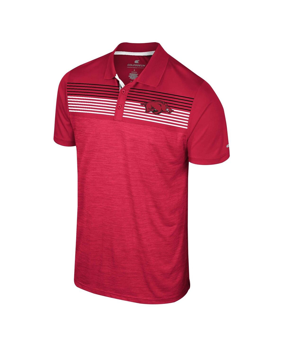 Colosseum Cardinal Arkansas Razorbacks Langmore Polo In Cardinal