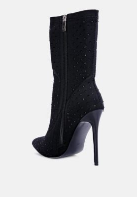 Womens Cheugy Embellished Ankle Boots