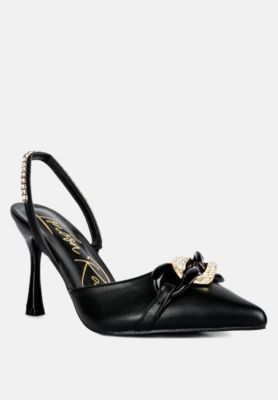 Women's Pull Me Diamante Embellished Chain