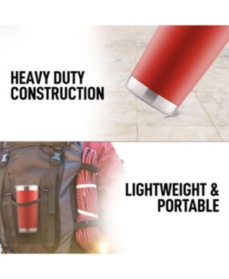 20oz Stainless Steel Tumbler With Lid and Straw - Sweat-Free Travel Coffee Mug Tumbler Cups