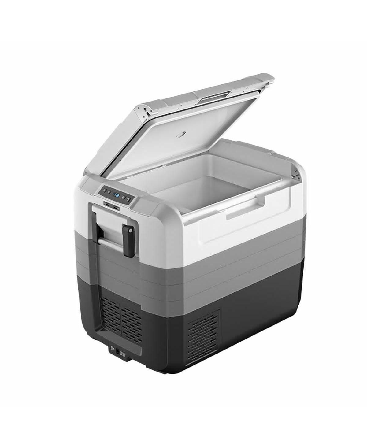Slickblue 70 Quart Portable Electric Car Camping Cooler - Gray, Black